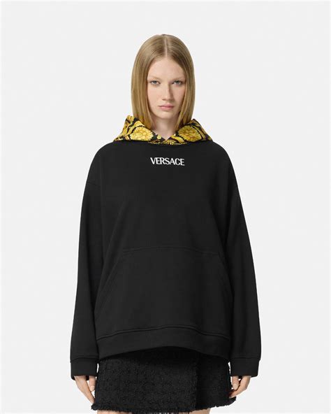 versace felpa con cappuccio|Versace .